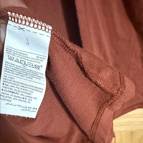 Old Navy Active Women's Long Sleeve Top - Rust - Picture 5 of 5